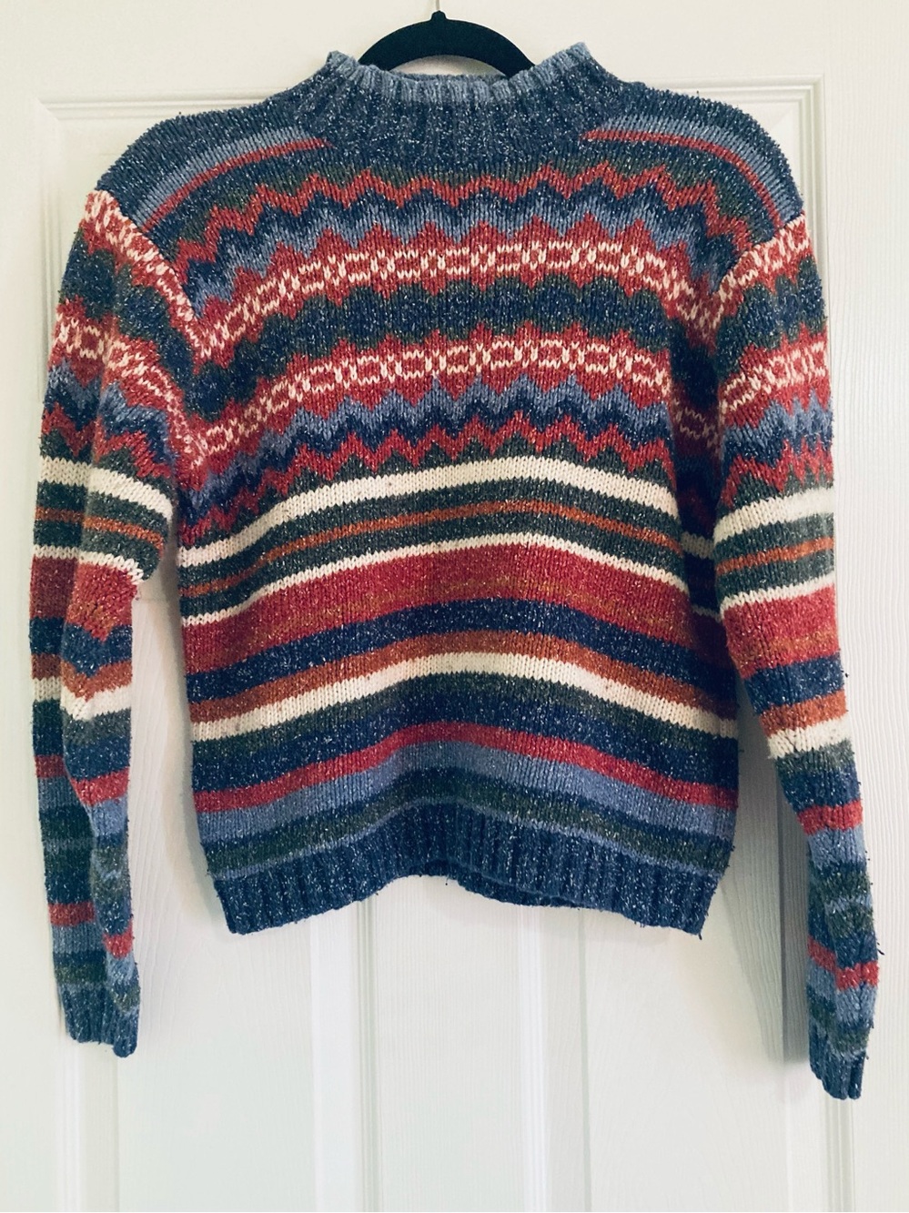 Marsh Landing Striped Grandpa Sweater